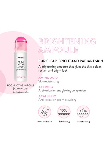 Laneige Focus Active Ampoule Amino Acid 7 ml. x 4 (Brighten)