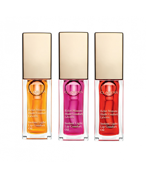 Clarins Instant Light Lip Comfort Oil Trio (7 ml. x 3 แท่ง)