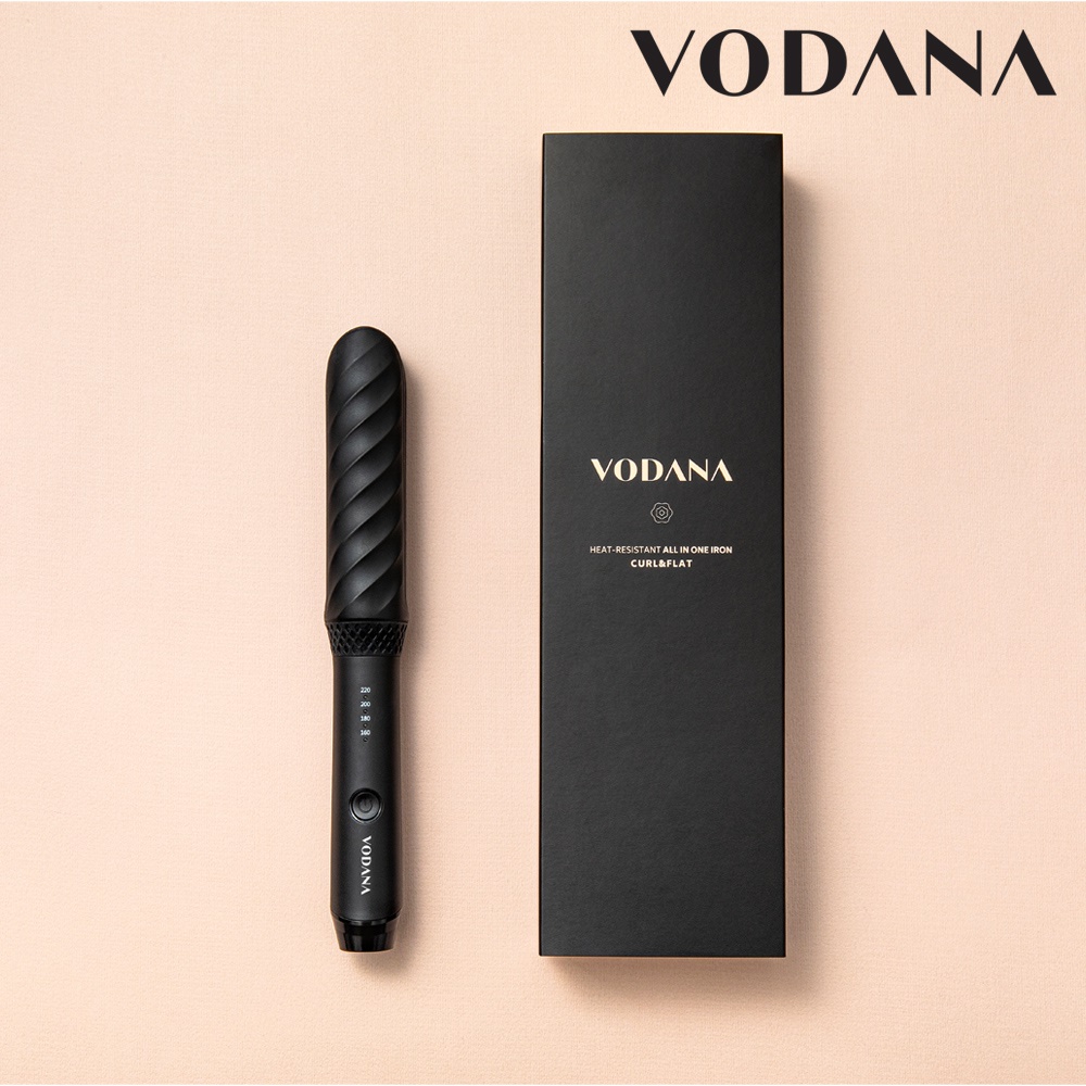 Vodana Heat-Resistant All in One Iron Curl & Flat