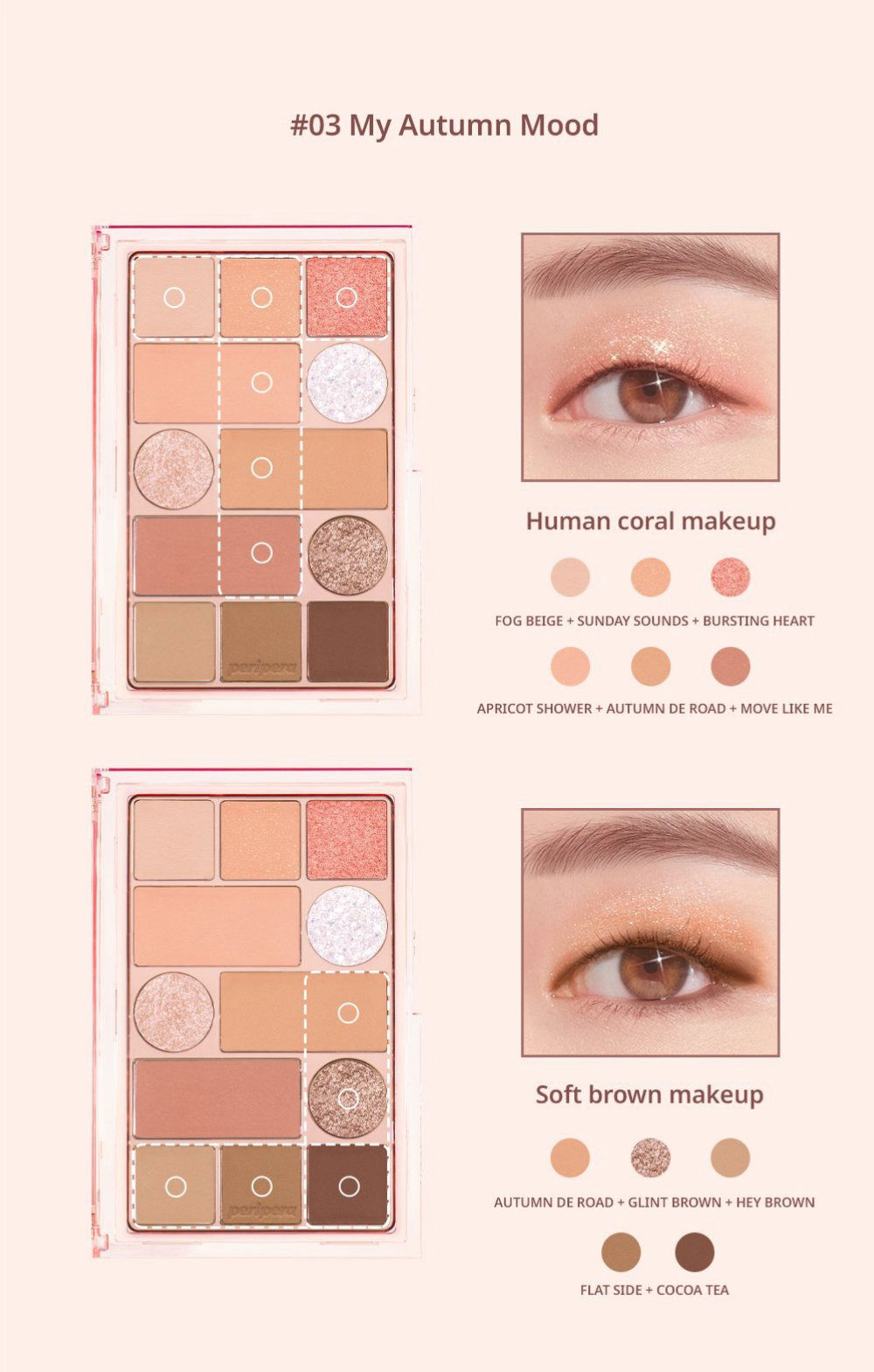 Peripera All Take Mood Technique Palette #03 My Autumn Mood