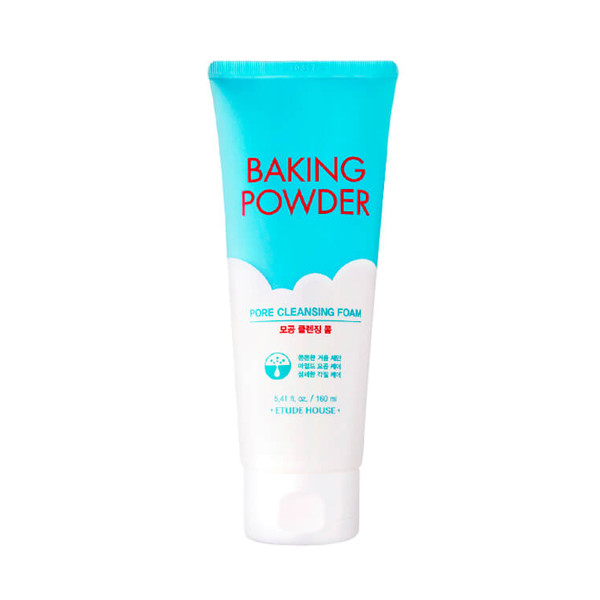 Etude House Baking Powder Pore Cleansing Foam 160 ml. (ฝาขาว)