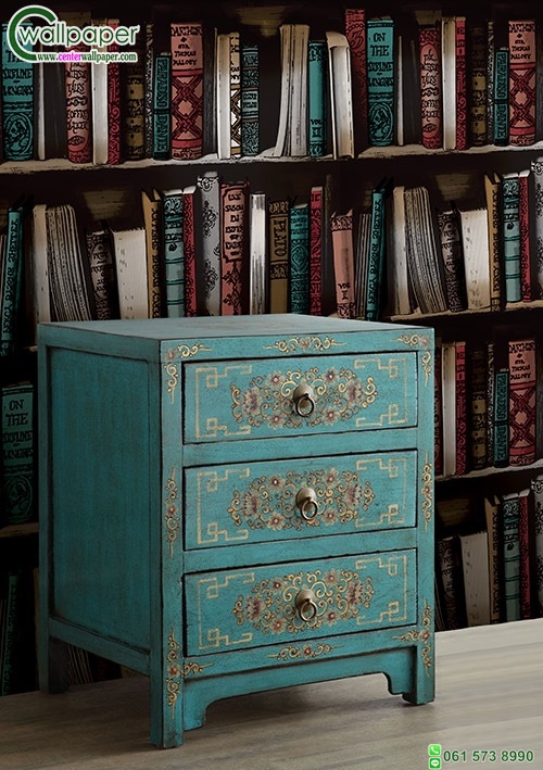 รวมวอลเปเปอร์ติดผนังลายชั้นหนังสือ