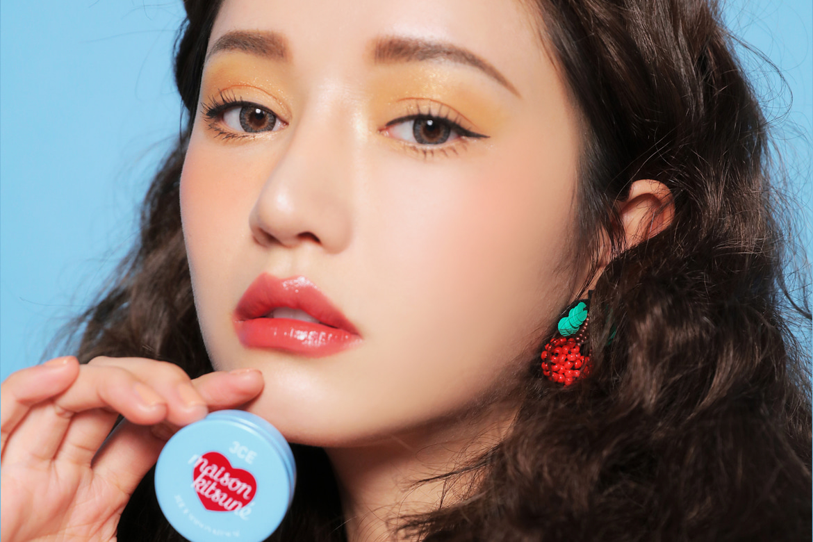 3CE Maison Kitsune Lip Balm 9 g. #Rose Sweets