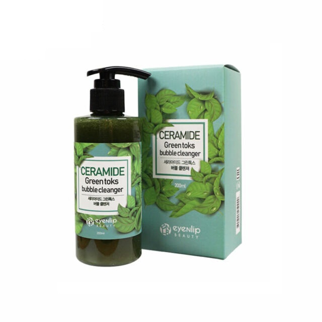 Eyenlip Ceramide Toks Bubble Cleanser 200 ml. #Green Toks