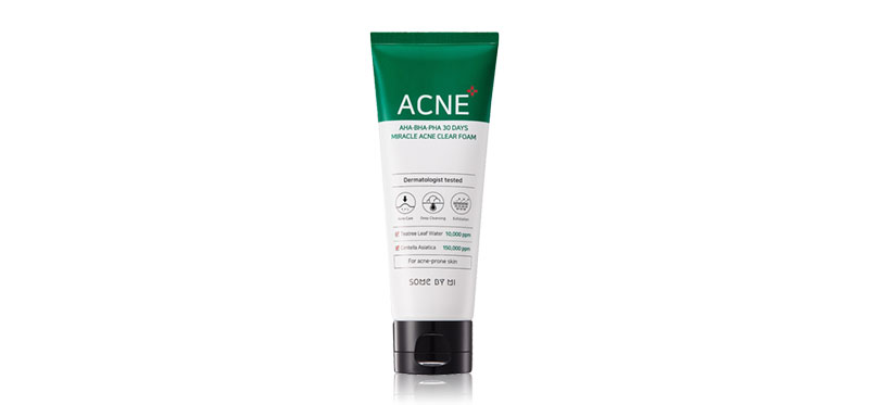 SOME BY MI AHA, BHA, PHA 30 Days Acne Clear Foam 100 ml.