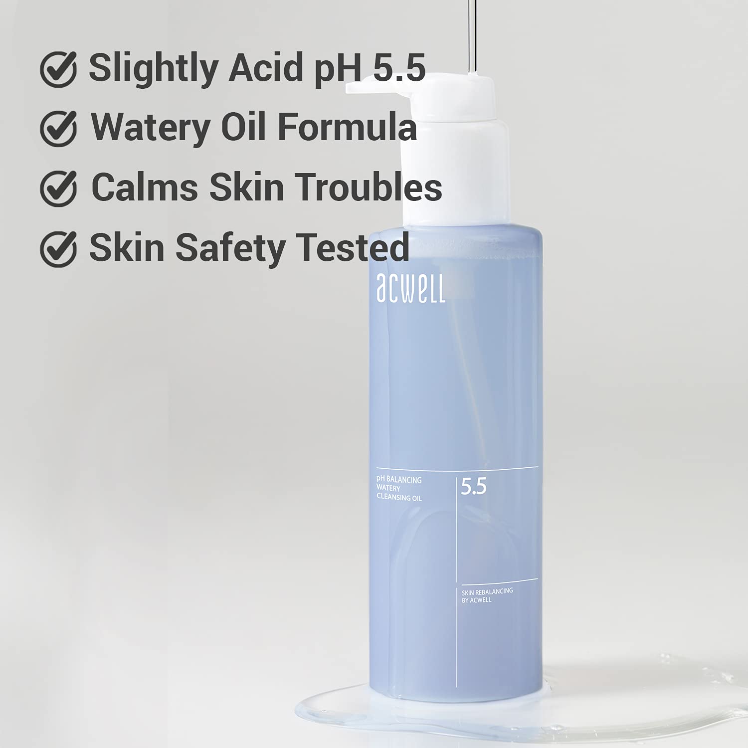 Acwell pH Balancing Water Cleansing Oil 200 ml.