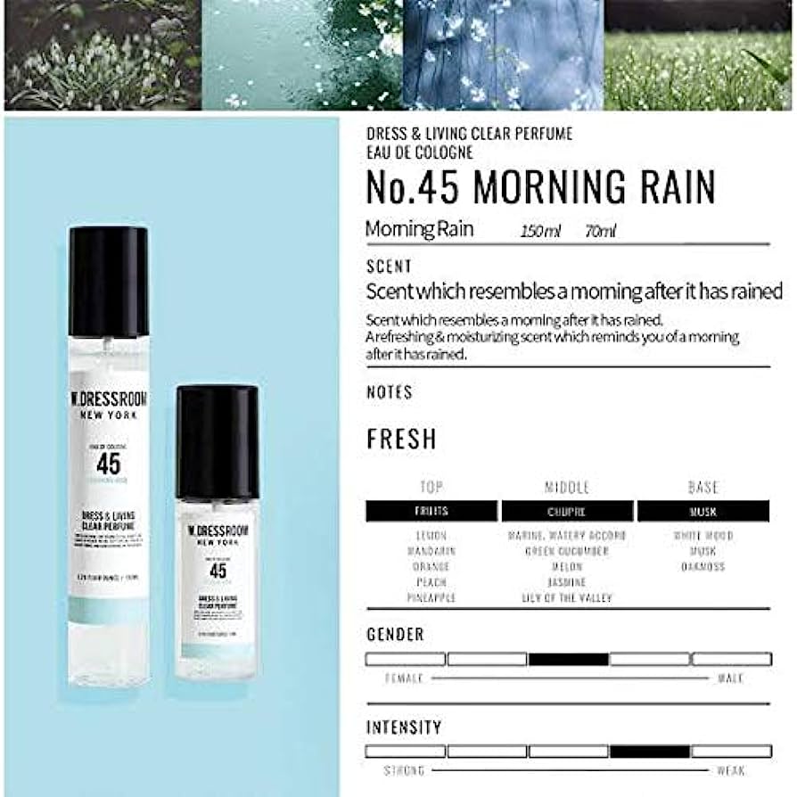 W.DRESSROOM Dress & Living Clear Perfume Portable 70 ml. #No.45 Morning Rain