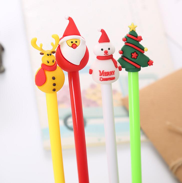 🔥ปากกาเจล New Christmas เจลสีดำ 0.38 ชิ้นละ 4 บาท ✔️พร้อมส่ง (🎲สุ่มลาย) Ohwowshop