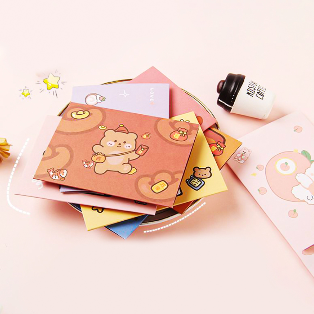 💌การ์ดอวยพรรูปทรงจดหมาย Happy Cartoon 9.6x7.2cm📌เลือดลาย ราคา 3 บาท✔️พร้อมส่ง Ohwowshop จดหมาย การ์ด สวยงาม การ์ดอวยพร