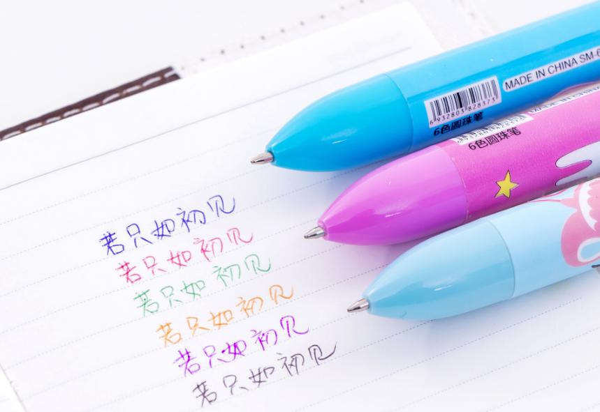 ปากกากด 6 สี ด้ามม้ายูนิคอน ด้ามละ 7 บาท Ohwowshop