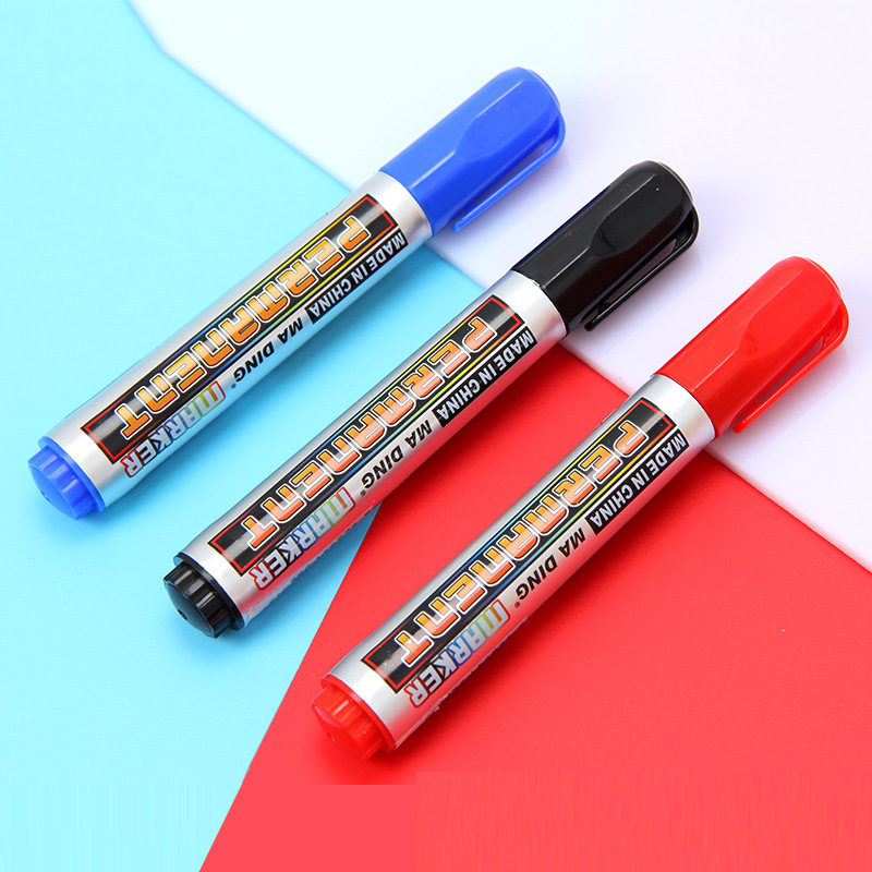 🔥ปากกาสีแท่ง🔥MARKER🔵🔴ปากกาเคมี เน้นข้อความ📌เลือกสี ราคา 4 บาท/แท่ง✔️พร้อมส่ง Ohwowshop ปากกามาร์คเกอร์ ปากกาเคมี Chemical pen ปากกากันน้ำ