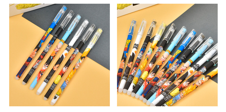 ⭐ปากกาลบได้ลาย⭐ การ์ตูนนักสู้ ไส้สีน้ำเงิน 0.5 (🎲สุ่มลาย) ชิ้นละ 6 บาท ✔️พร้อมส่ง Ohwowshop ลบได้ ปากกาเจลลบได้ เครื่องเขียน