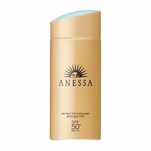 Shiseido Anessa Perfect UV Sunscreen Aqua Booster SPF50+ PA++++ 90 ml. ขวดสีทอง