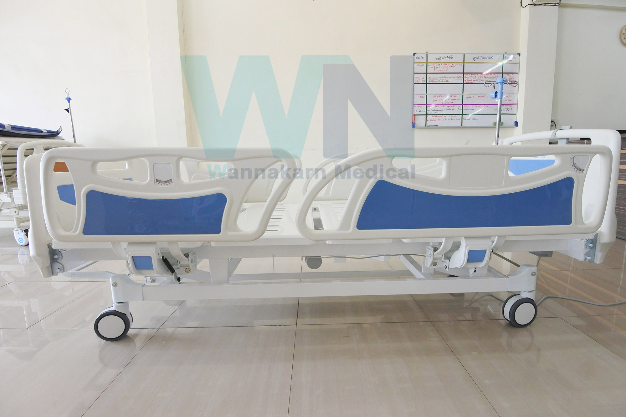 WN Electric Bed MODEL MK-C-06 เตียงผู้ป่วยปรับไฟฟ้า 3 Function ราวปีกนก พร้อมแบตเตอรี่