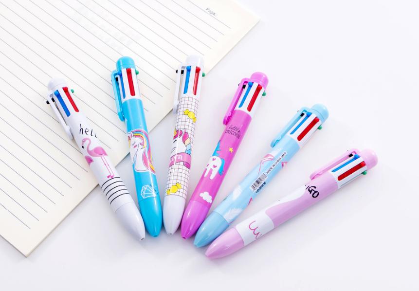 ปากกากด 6 สี ด้ามม้ายูนิคอน ด้ามละ 7 บาท Ohwowshop