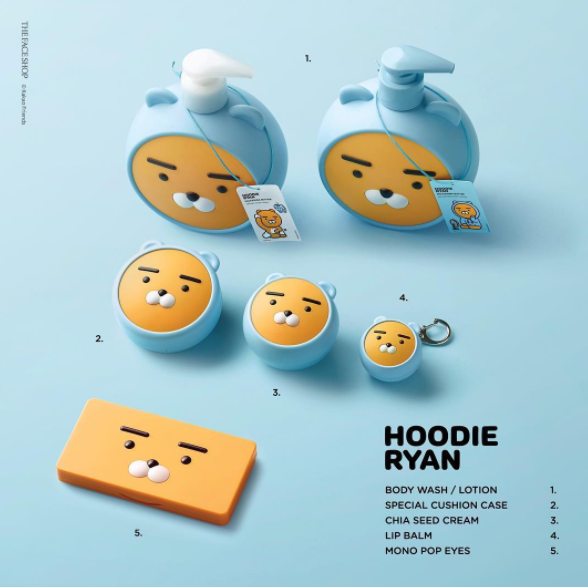 The Faceshop Hoodie Ryan Milk & Shea Butter Body Wash