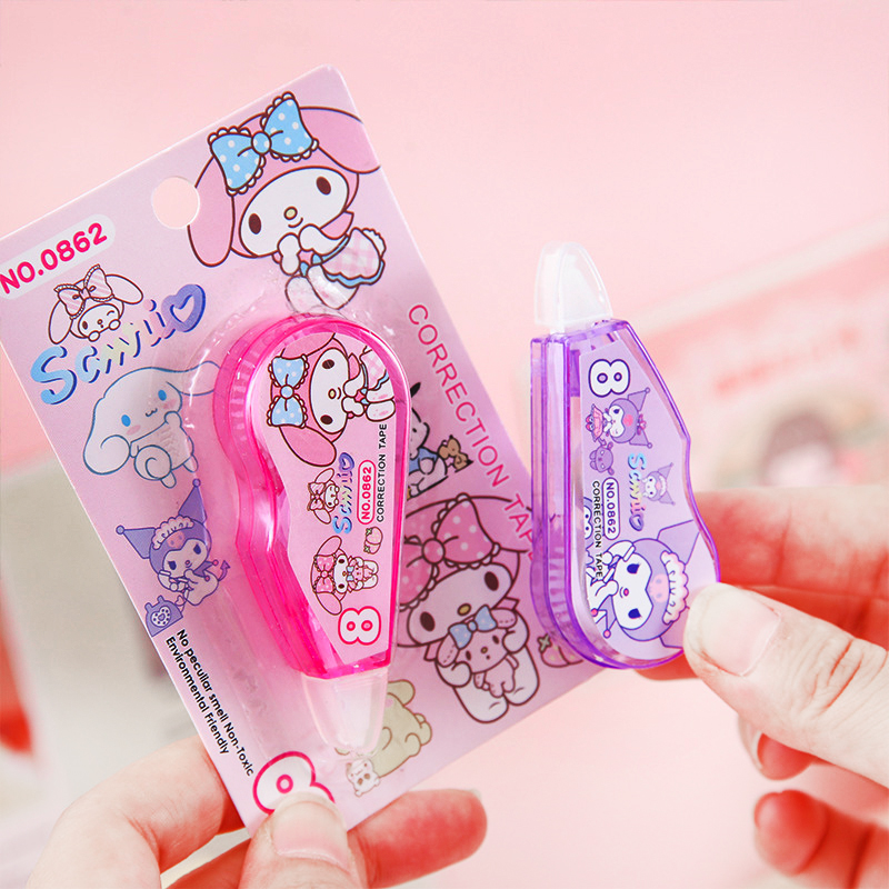 ⭐เทปลบคำผิด⭐การ์ตูน🌈sanrio เบอร์ 8✔️พร้อมส่งในไทย เครื่องเขียน ลบได้ ยางลบ