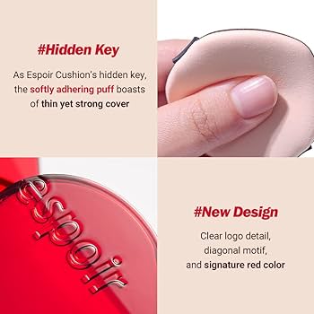 Espoir Pro Tailor Be Velvet Cover Cushion + Refill + Mini Lip #21 Ivory