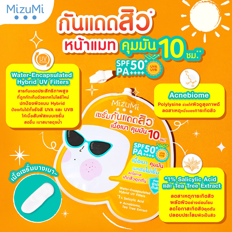 MizuMi UV Acne Matte Serum 6 g. x 6 ซอง