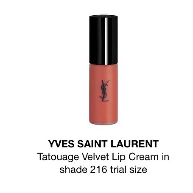 YSL Tatouage Couture Velvet Lip Cream 3 ml. #216 Nude Emblem