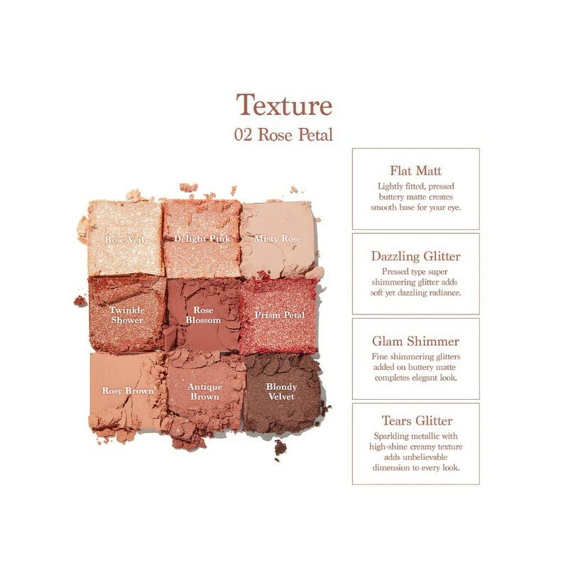 Dasique Shadow Palette 7 g. #02 Rose Petal