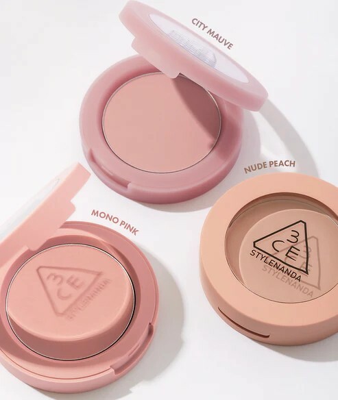 3CE Mood Recipe Face Blush Set + แปรง #Nude Peach