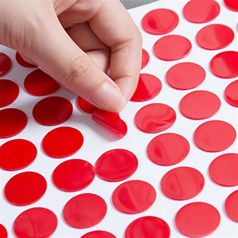 🔴เทปกาวสองด้าน🔴กาวสองหน้า วงกลมแดงแบบใส📌รายละเอียดตัวเลือก✅พร้อมส่งในไทย กาว เครื่องมือช่าง งานศิลปะ