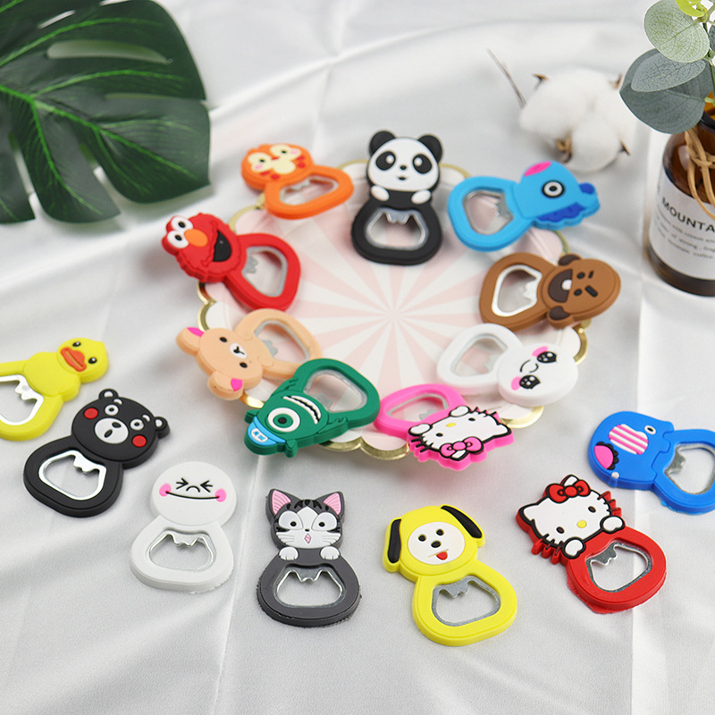 ⭐ที่เปิดฝาขวด⭐แม่เหล็กลายการ์ตูนหลากสี 🎲(สุ่มลาย) ชิ้นละ 5 บาท ✅พร้อมส่ง Ohwowshop แม่เหล็ก เปิดขวด เครื่องครัว