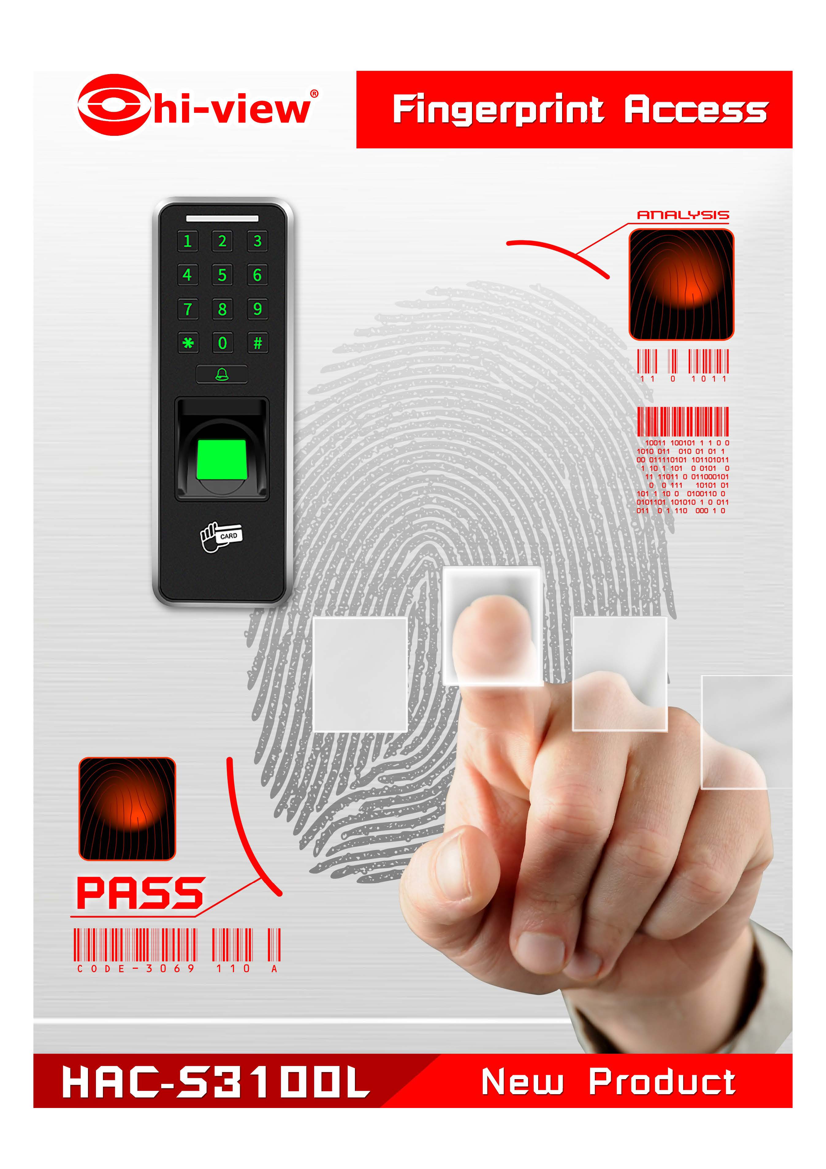 Hiview Finger print access control 3in1 HAC-S31000L