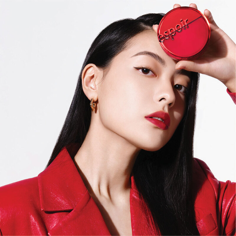 Espoir Pro Tailor Be Velvet Cover Cushion + Refill + Mini Lip #21 Ivory