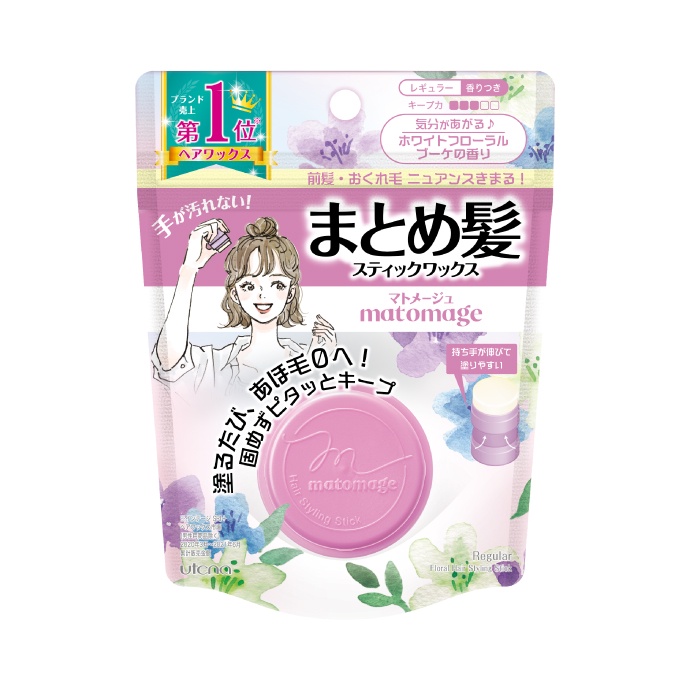 Matomage Hair Styling Stick Purple Regular 13 g มีกลิ่นหอม