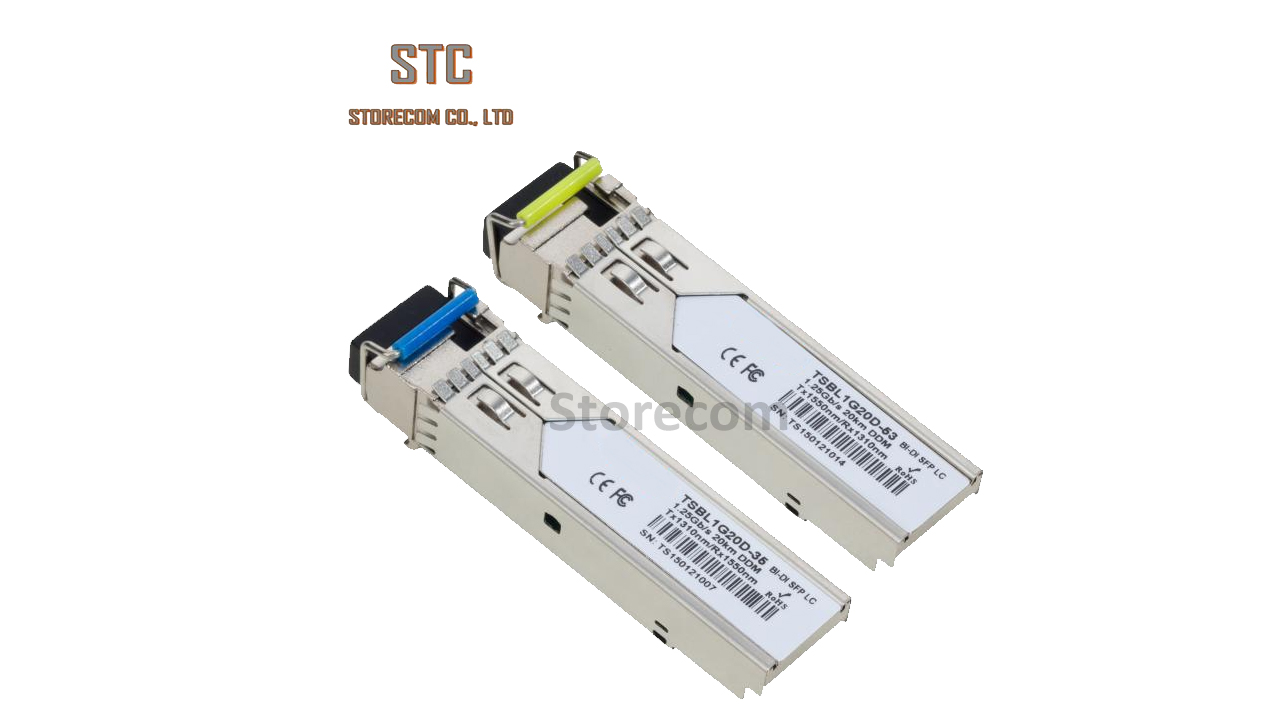 SFP Transceiver BiDi 1.25Gb/s LX 20km Tx1310/1550nm LC SM (A,B)