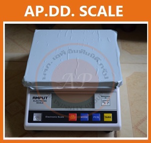 ตาชั่งดิจิตอล เครื่องชั่งดิจิตอล เครื่องชั่งตั้งโต๊ะ Digital Scale 10kg ความละเอียด 0.1g ยี่ห้อ AMPUT รุ่น APTM457A