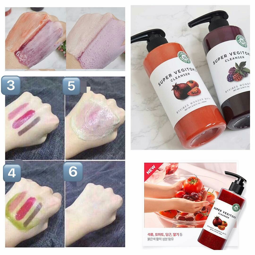 Wonder Bath Super Vegitoks Cleanser 300 ml. #Purple สำหรับผิวมีปัญหาจากมลภาวะ