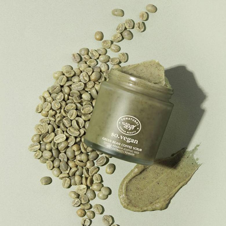 SO Natural So Vegan Green Bean Coffee Scrub 105 ml.