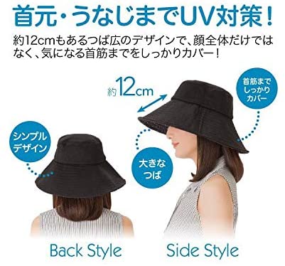 Shadan UV Cut 99% Cool Feeling Hat UPF50+ หมวกกันยูวี 50 เท่า สีดำ
