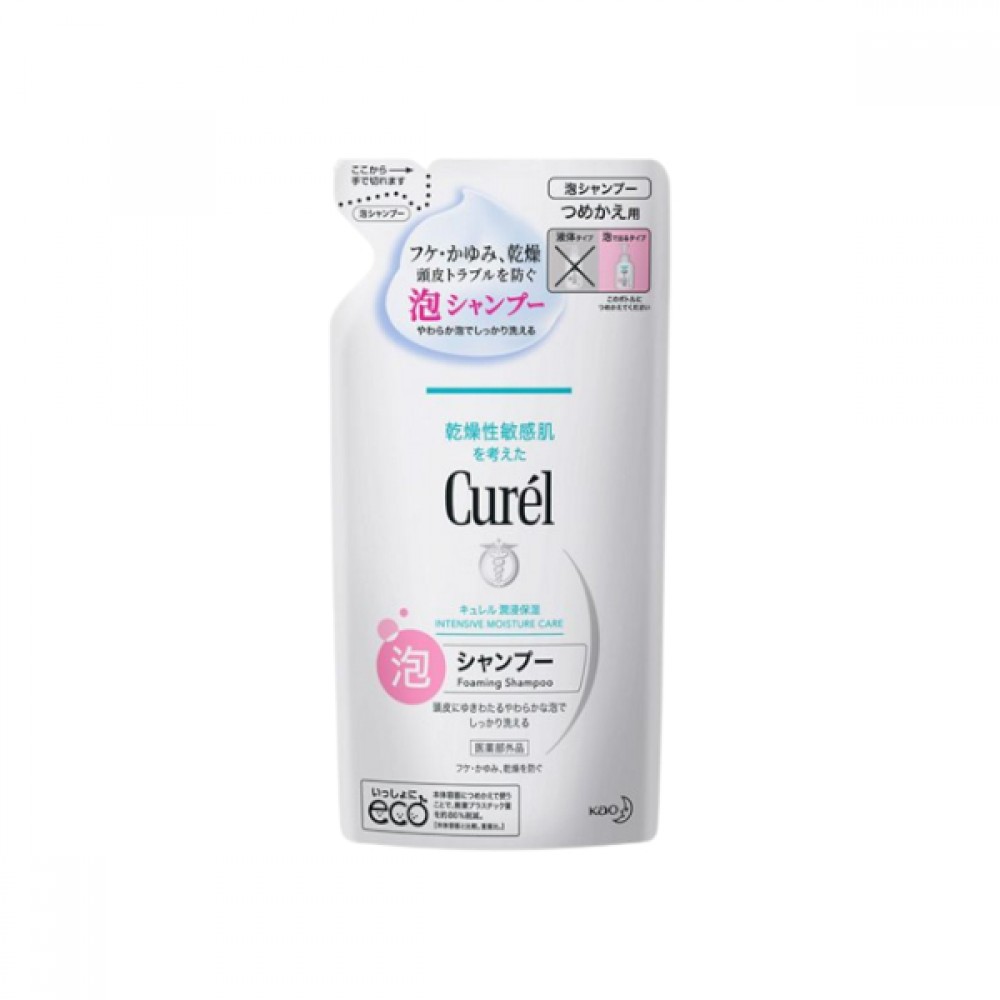 Curel Intensive Moisture Care Foaming Shampoo Refill 380 ml.