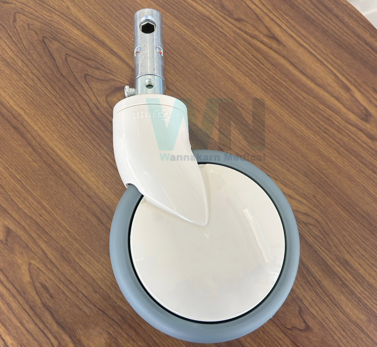 ลูกล้อ ขนาด 6 นิ้ว แกนยาว ระบบล็อค 3 ระบบ