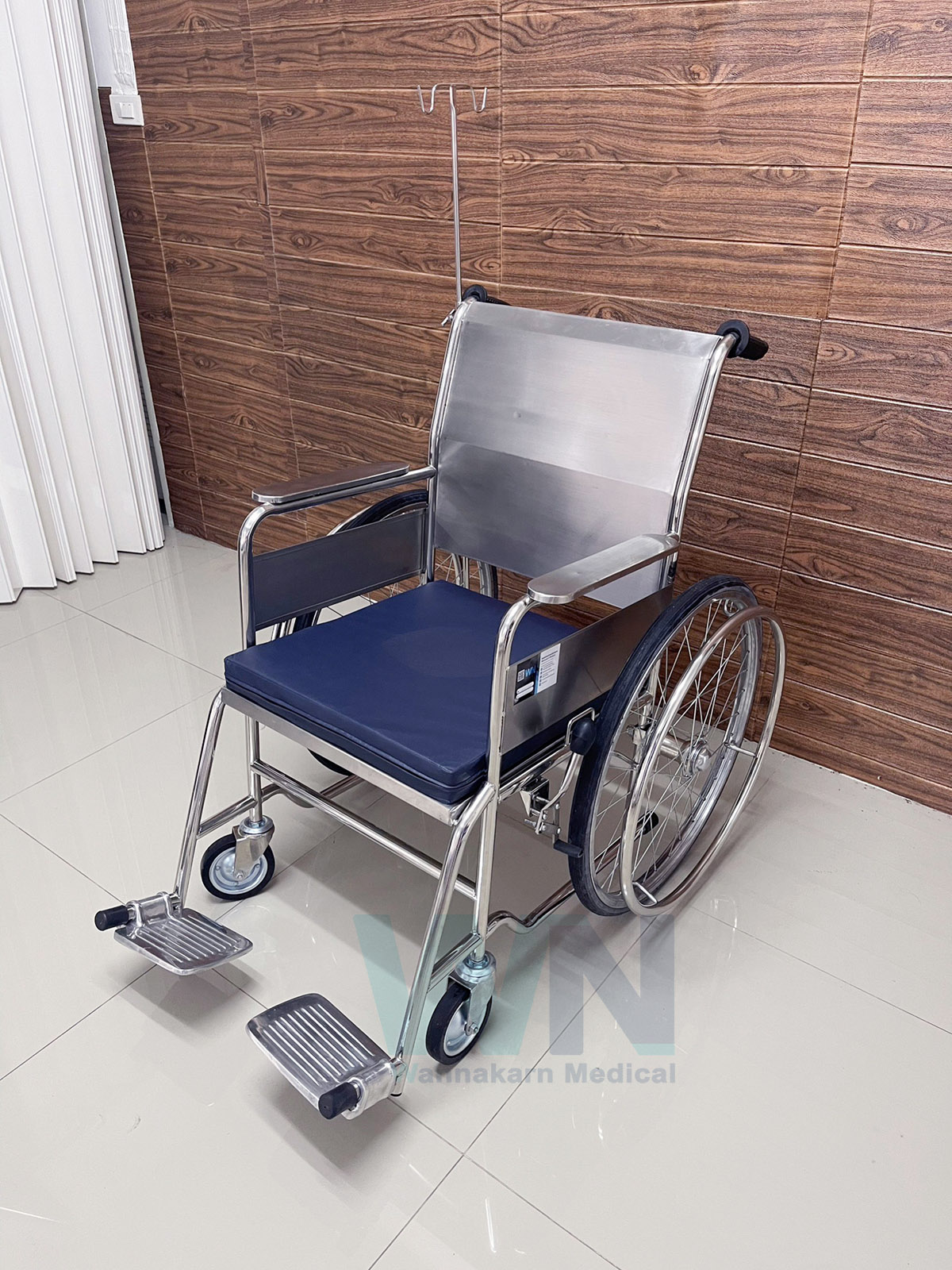 รถเข็นผู้ป่วย Wheelchair Stainless