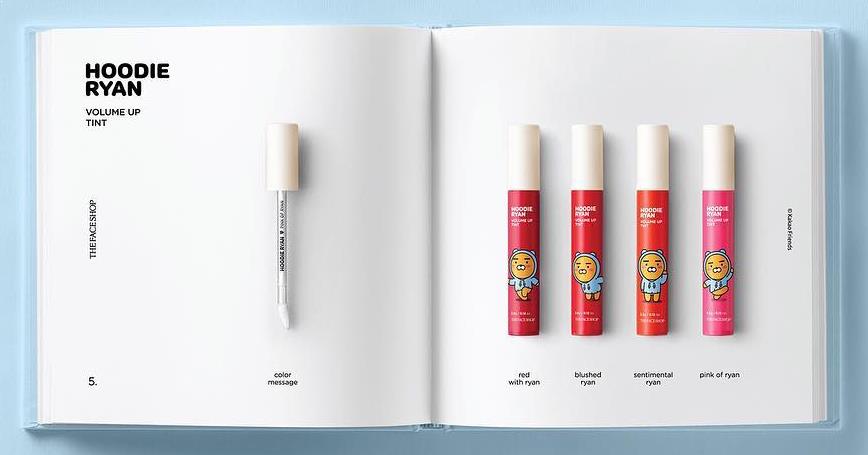 The Faceshop Hoodie Ryan Volume Up Tint #6 Pink of Ryan