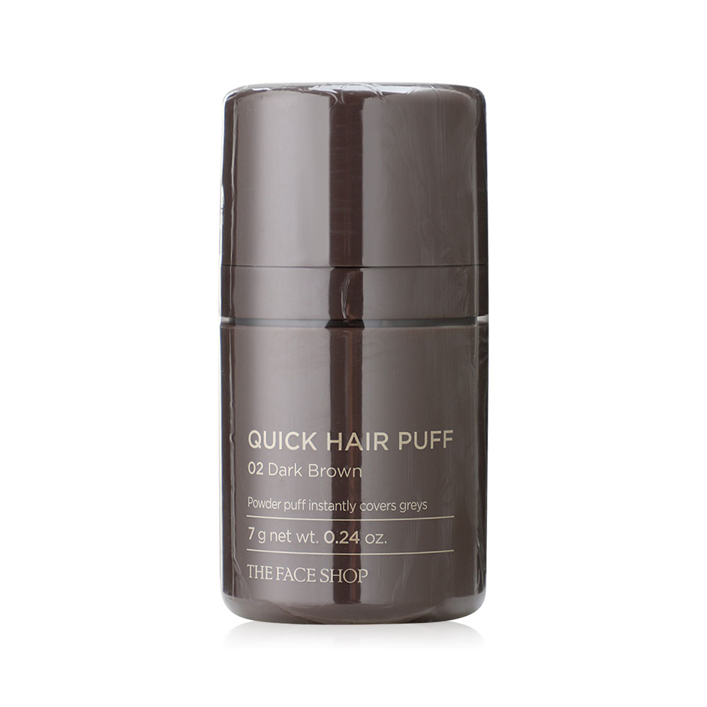 The Faceshop Quick Hair Puff #02 Dark Brown น้ำตาลเข้ม