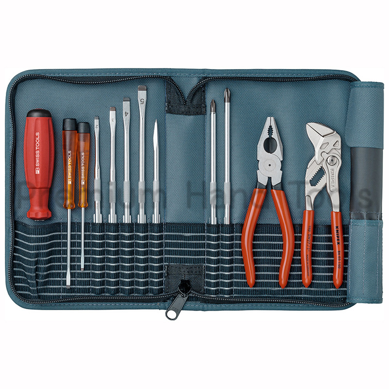 *LIMITED Edition* ไขควงชุดพิเศษ PB SWISS TOOLS & KNIPEX รุ่น PB 8219 PE พร้อมซองผ้าสี PETROL (ไขควง PB Swiss 10 ตัว คีม KNIPEX 2 อัน)