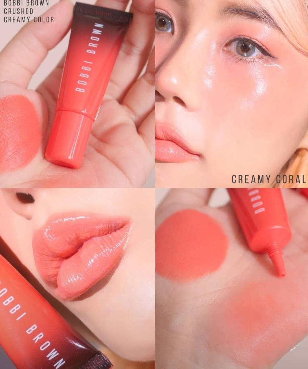 Bobbi Brown Crushed Creamy Color for Cheek & Lip 10 ml. #Creamy Coral