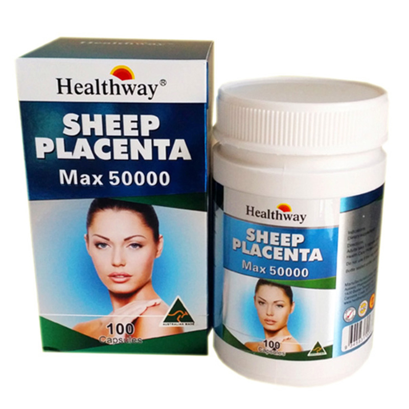 Healthway Sheep Placenta MAX 50000 mg. (100 Capsules)