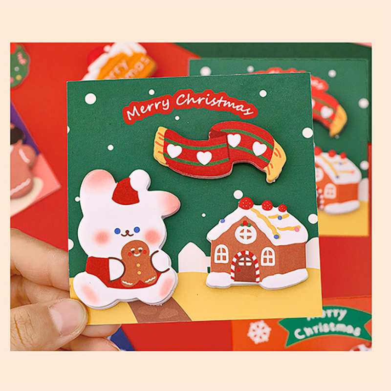 🎄🌈กระดาษบันทึกข้อความ🎀🎄Happy Merry Christmas 9x9 20 แผ่น📌เลือกลาย ราคา 5 บาท✔️พร้อมส่ง Ohwowshop สมุดจดบันทึก สมุดจดงาน สมุดพก บันทึก สมุด