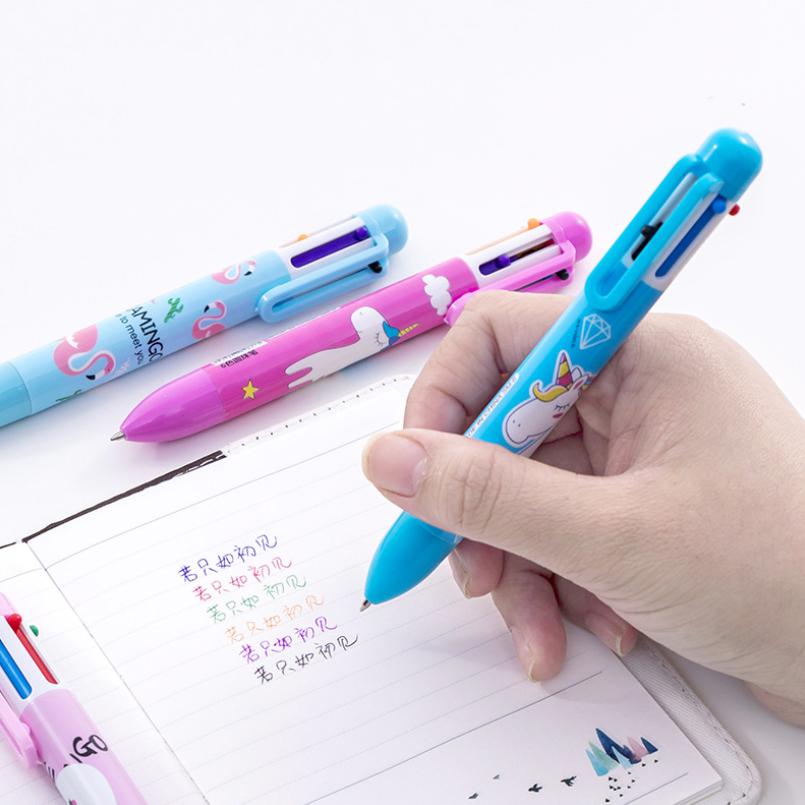ปากกากด 6 สี ด้ามม้ายูนิคอน ด้ามละ 7 บาท Ohwowshop