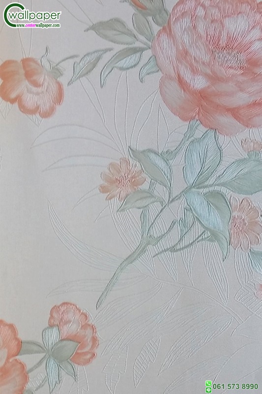วอลเปเปอร์ติดผนังลายดอกไม้วินเทจ