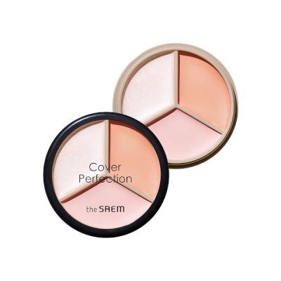 The Saem Cover Perfection Triple Pot Concealer 4.5 g. x 2 + 4.1 g. #05 Dark Up Baige