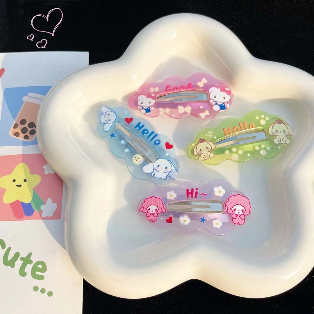 ⭐กิ๊บติดผม⭐🌼กิ๊บติดผมการ์ตูน ซานริโอ้สุ่มคละลาย✔️พร้อมส่งในไทย น่ารักสไตล์กิ๊บการ์ตูน