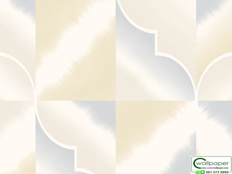 วอลเปเปอร์สไตล์โมเดิร์น สีครีมเทาฟ้า